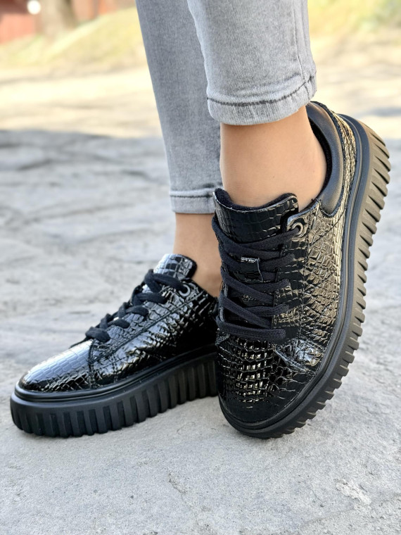 Sneakersy damskie ze skóry naturalnej