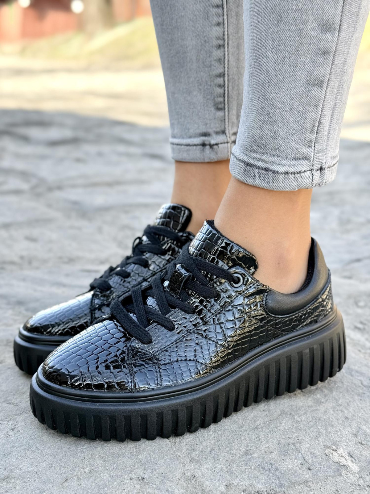 Sneakersy damskie ze skóry naturalnej