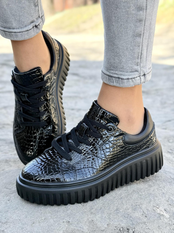 Sneakersy damskie ze skóry naturalnej