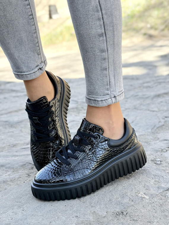 Sneakersy damskie ze skóry naturalnej