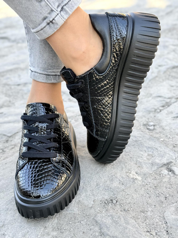 Sneakersy damskie ze skóry naturalnej