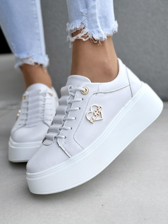 Sneakersy damskie ze skóry naturalnej