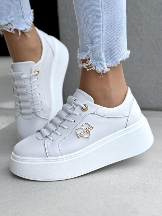 Sneakersy damskie ze skóry naturalnej