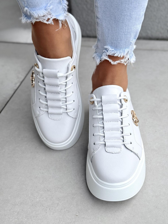 Sneakersy damskie ze skóry naturalnej