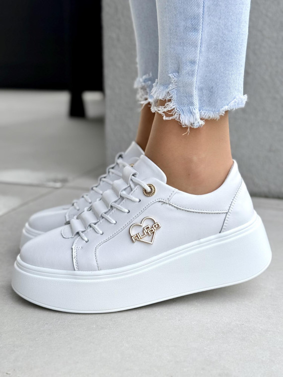 Sneakersy damskie ze skóry naturalnej