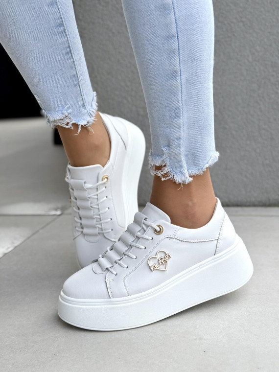 Sneakersy damskie ze skóry naturalnej