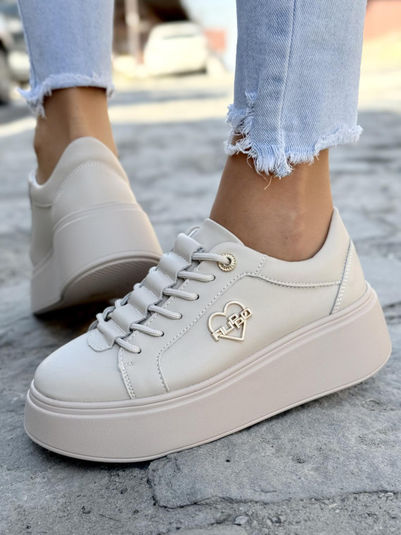 Sneakersy damskie ze skóry naturalnej