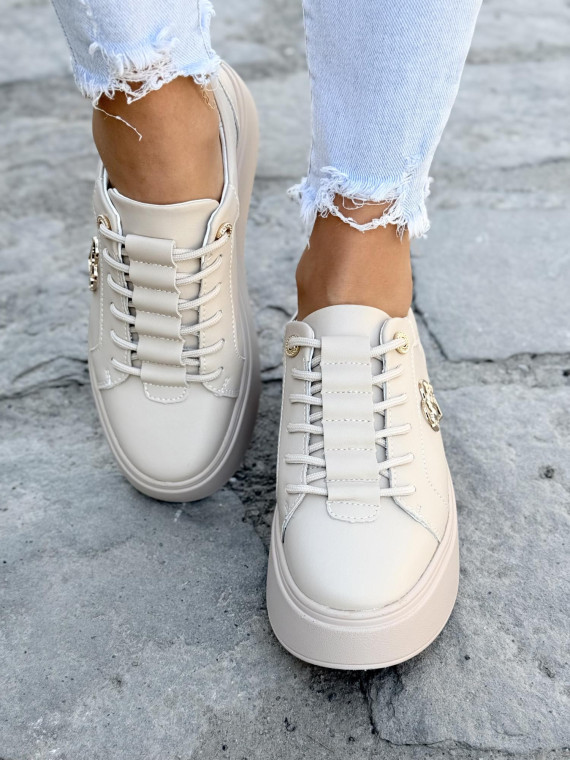 Sneakersy damskie ze skóry naturalnej