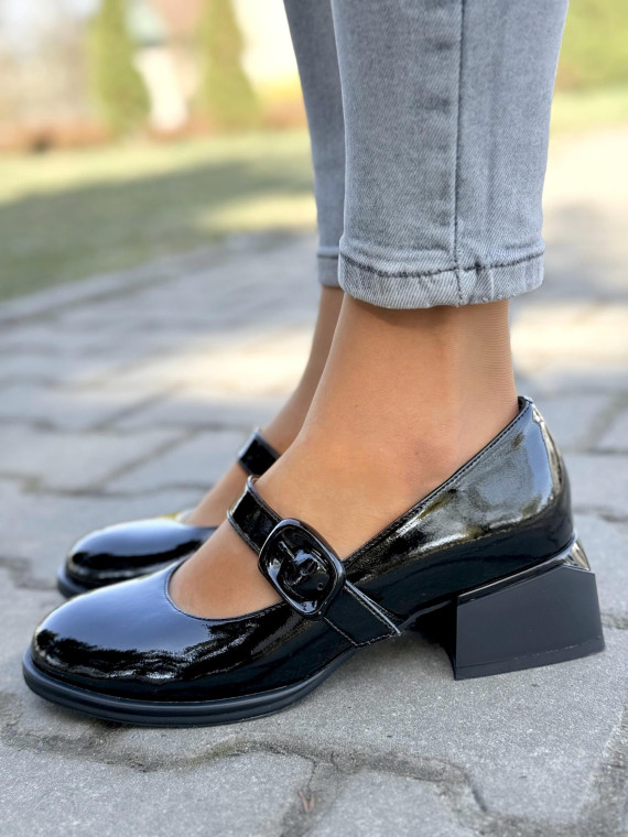 Półbuty damskie ze skóry naturalnej