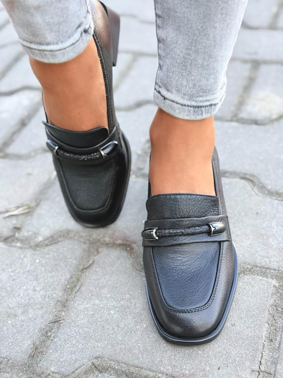 Mokasyny damskie ze skóry naturalnej