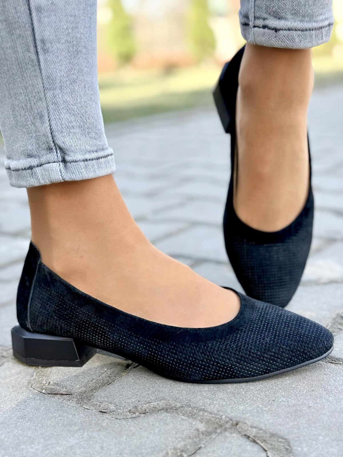 Balerinki ze skóry naturalnej