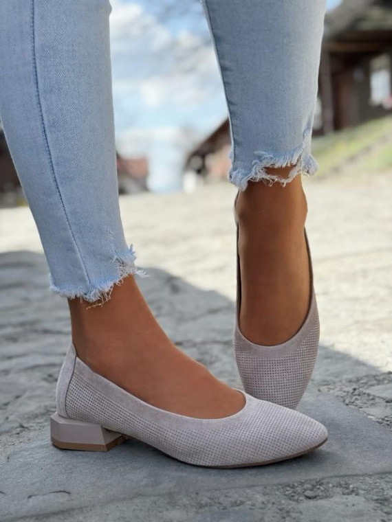 Baleriny ze skóry naturalnej