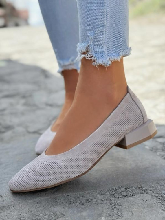 Baleriny ze skóry naturalnej