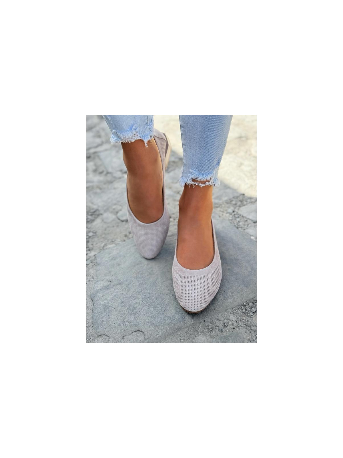 Baleriny ze skóry naturalnej