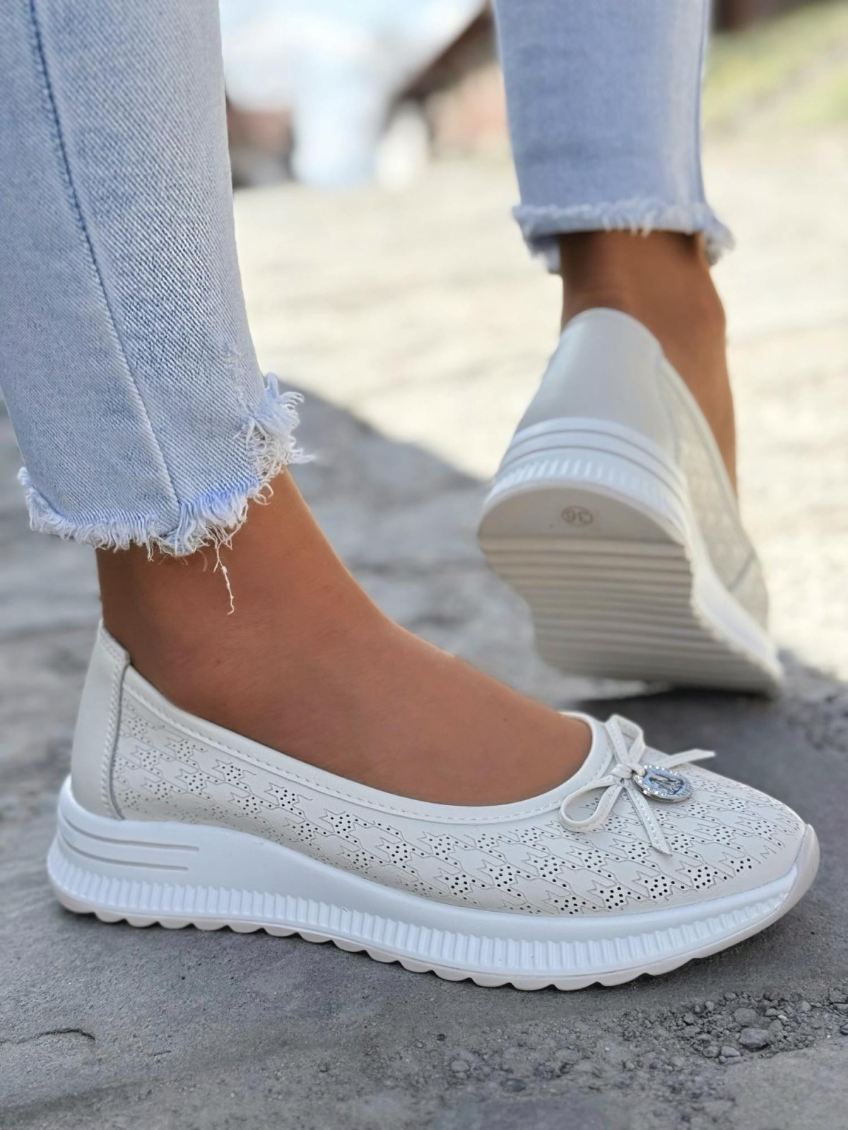 Balerinki ze skóry naturalnej