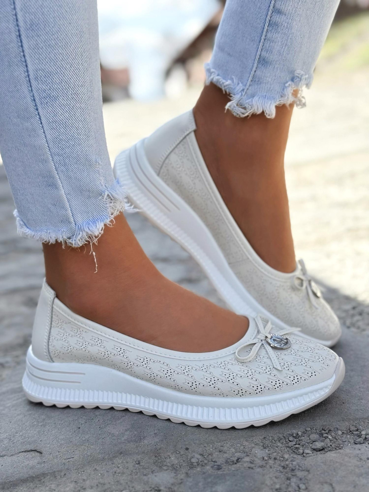 Balerinki ze skóry naturalnej