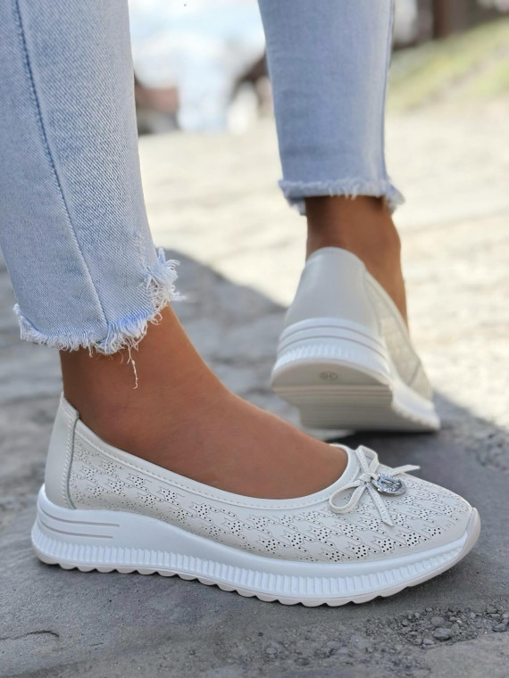 Balerinki ze skóry naturalnej