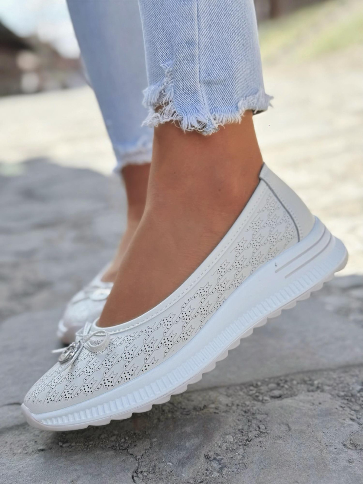 Balerinki ze skóry naturalnej