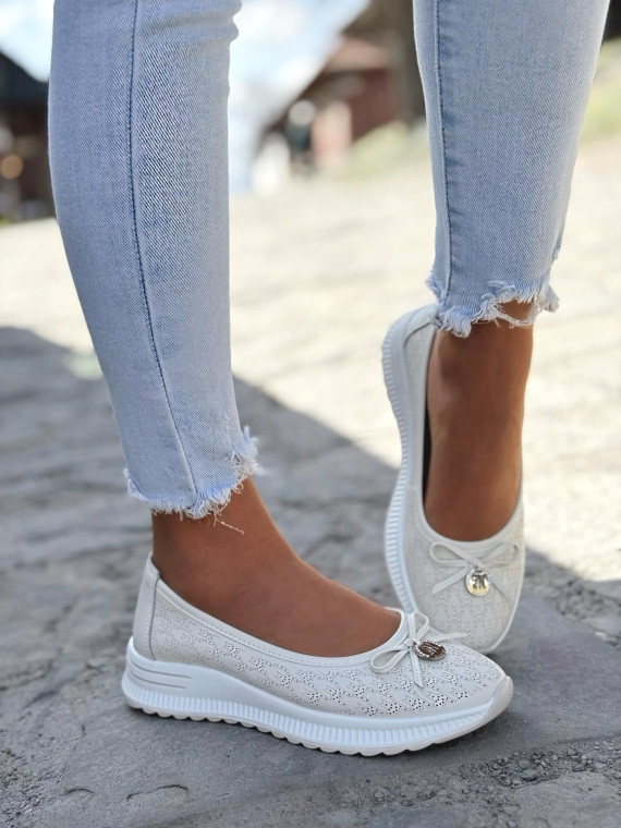 Balerinki ze skóry naturalnej