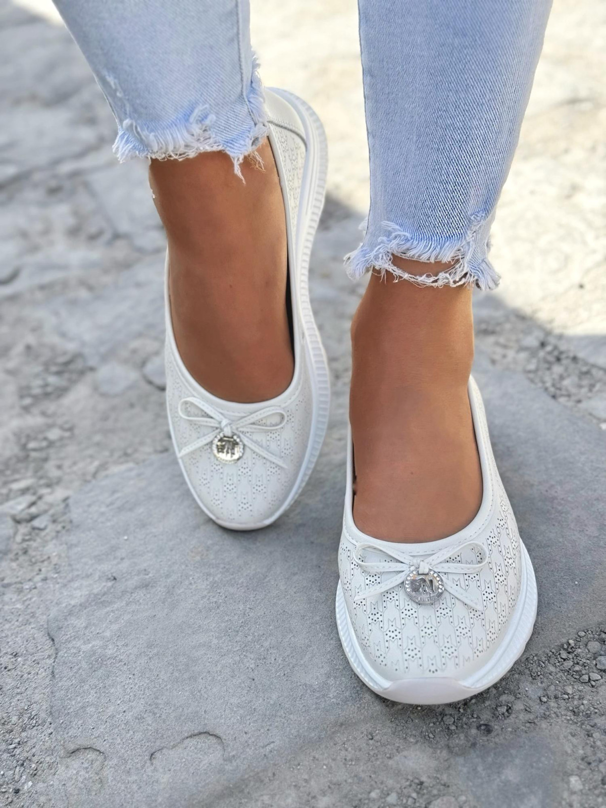 Balerinki ze skóry naturalnej