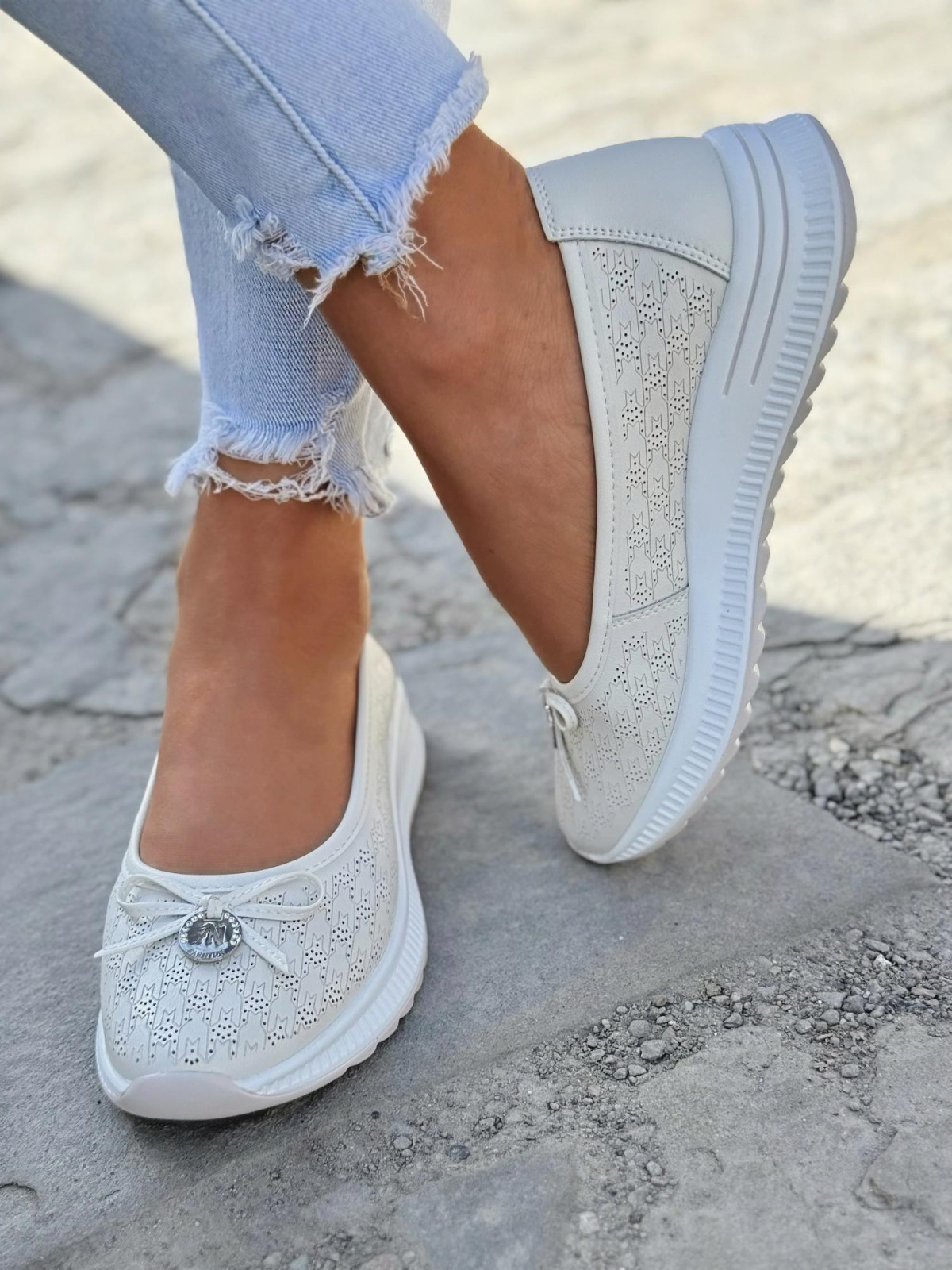 Balerinki ze skóry naturalnej