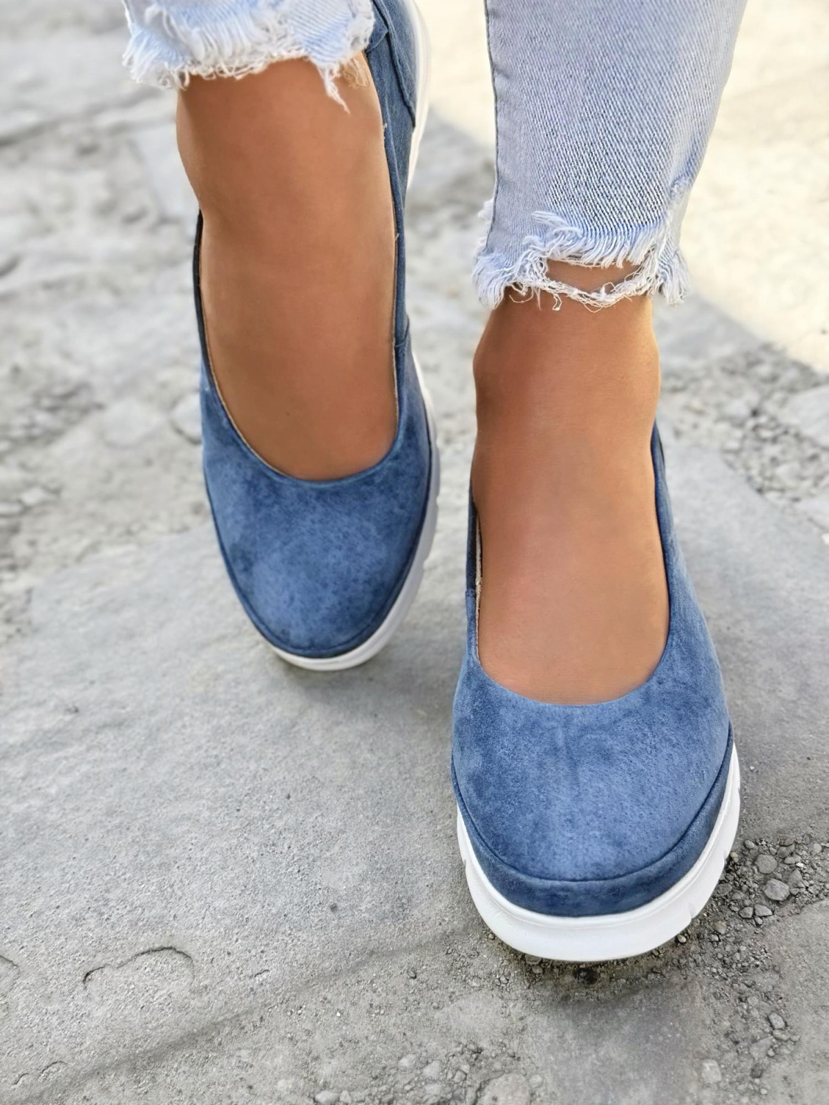 Baleriny ze skóry naturalnej