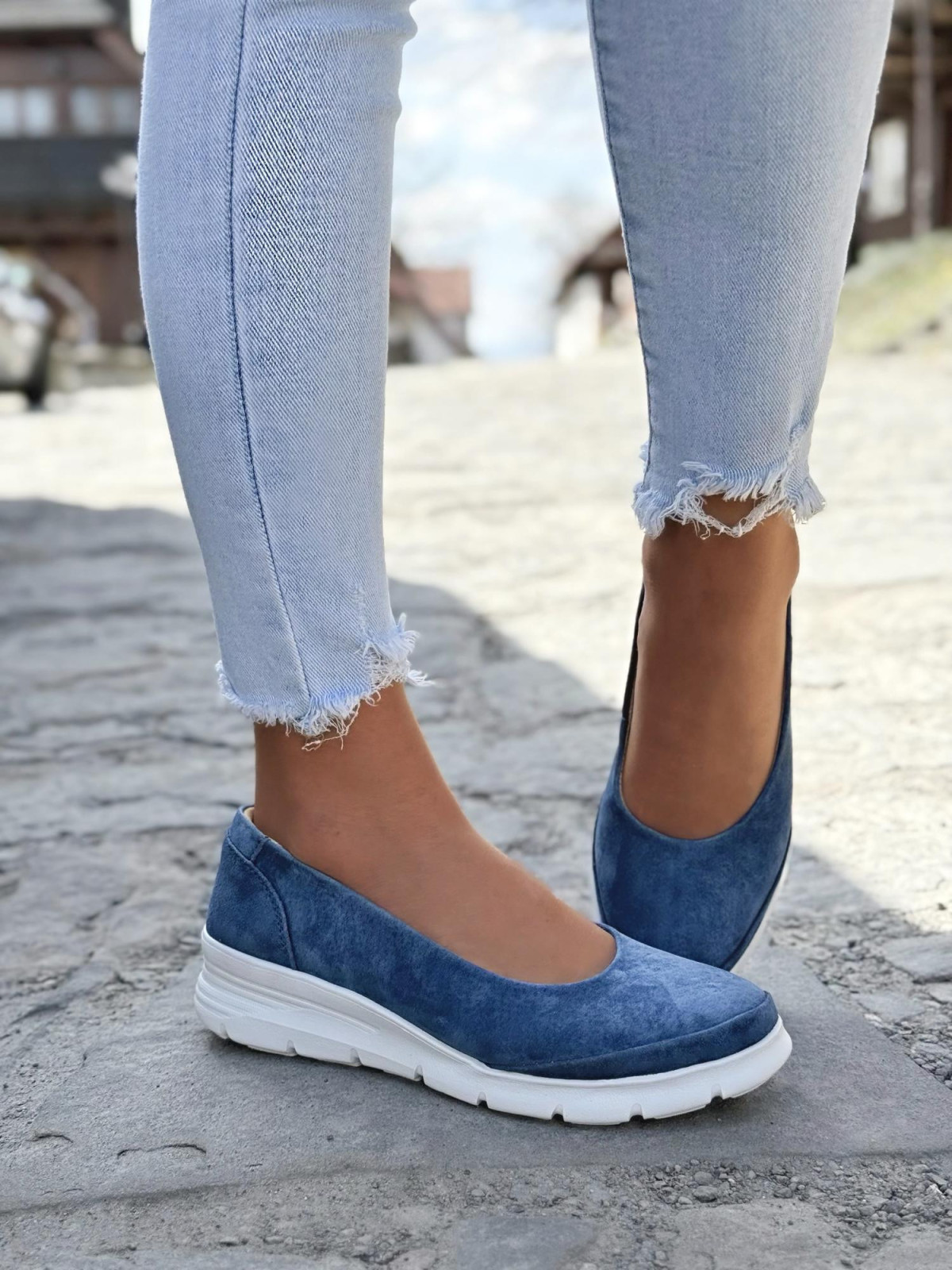 Baleriny ze skóry naturalnej