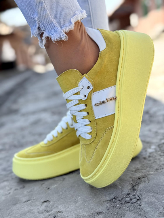 Sneakers ze skóry naturalnej OLEKSY Polskiej produkcji