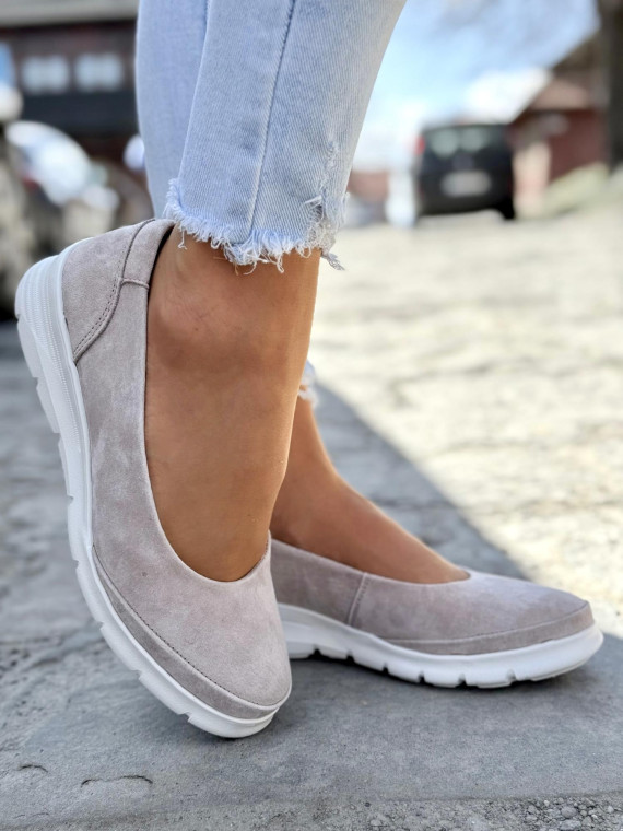 Balerinki ze skóry naturalnej