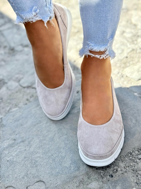 Balerinki ze skóry naturalnej