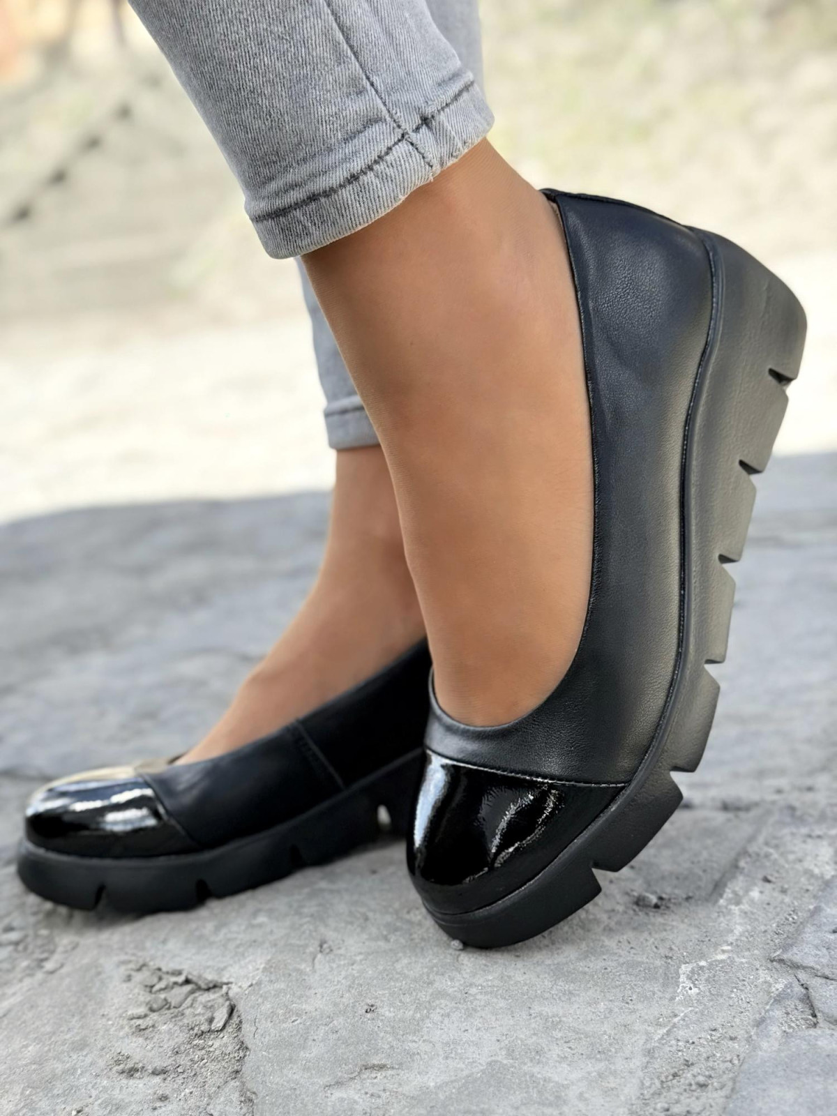 Baleriny ze skóry naturalnej