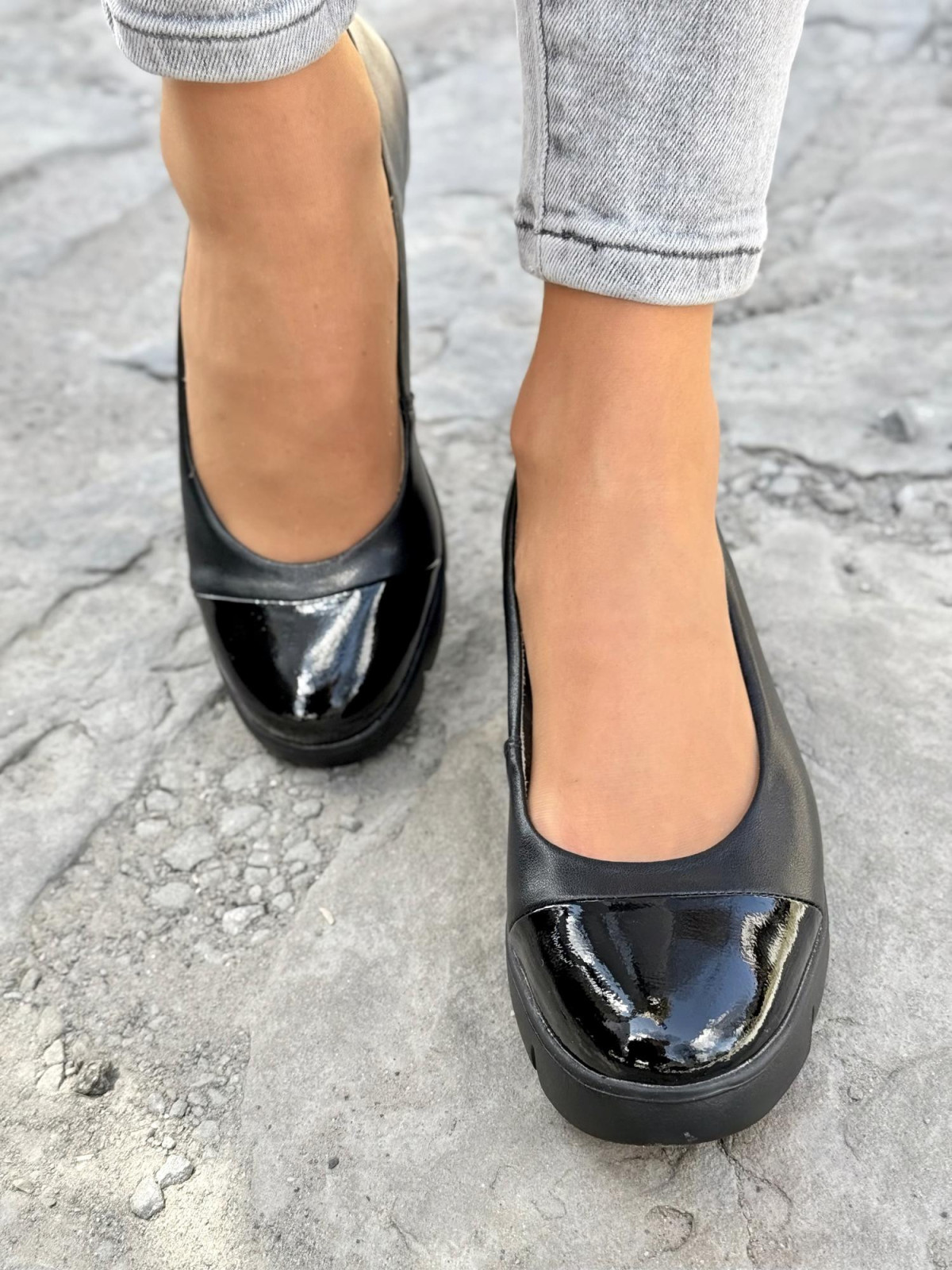 Baleriny ze skóry naturalnej