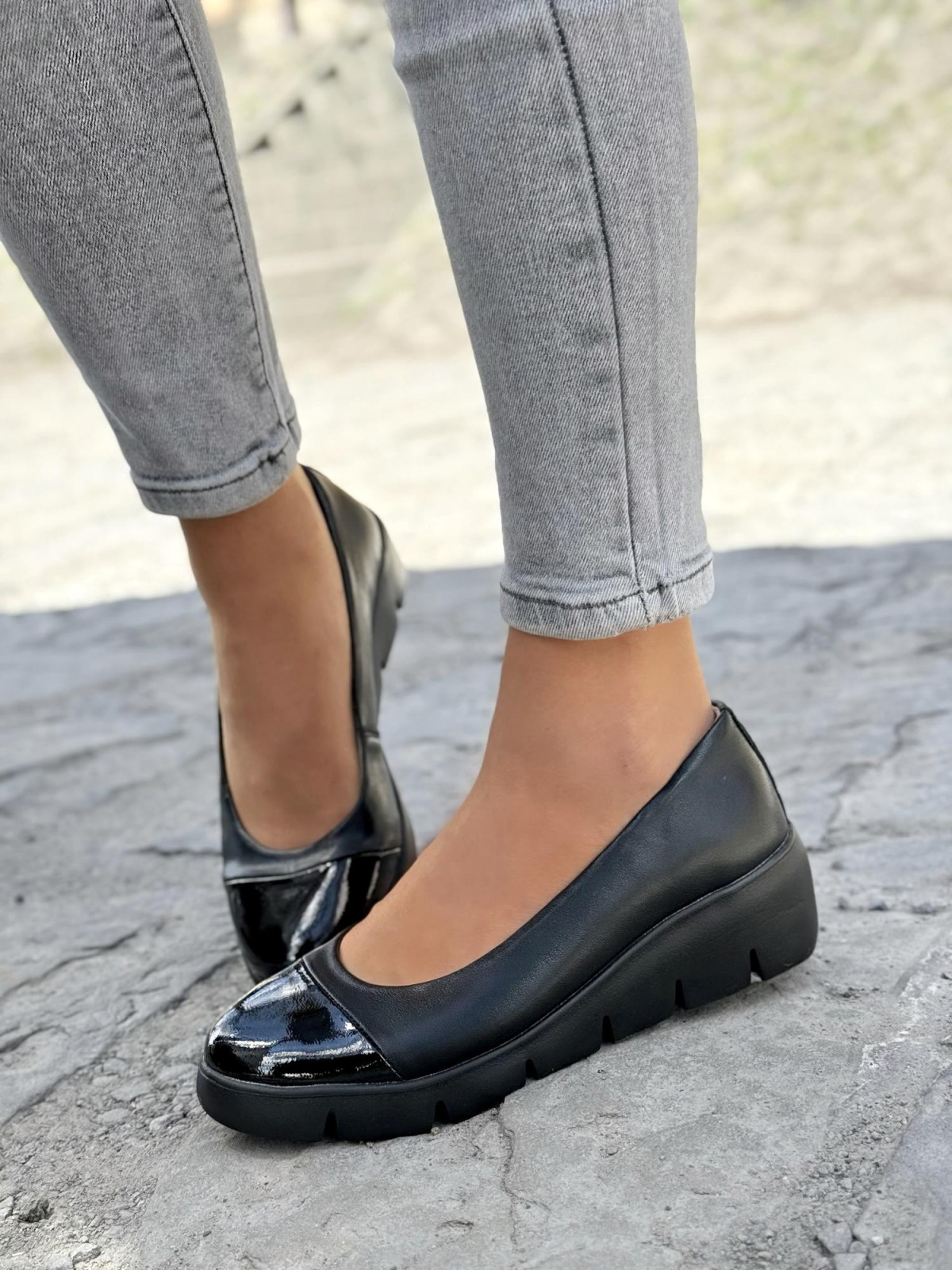 Baleriny ze skóry naturalnej