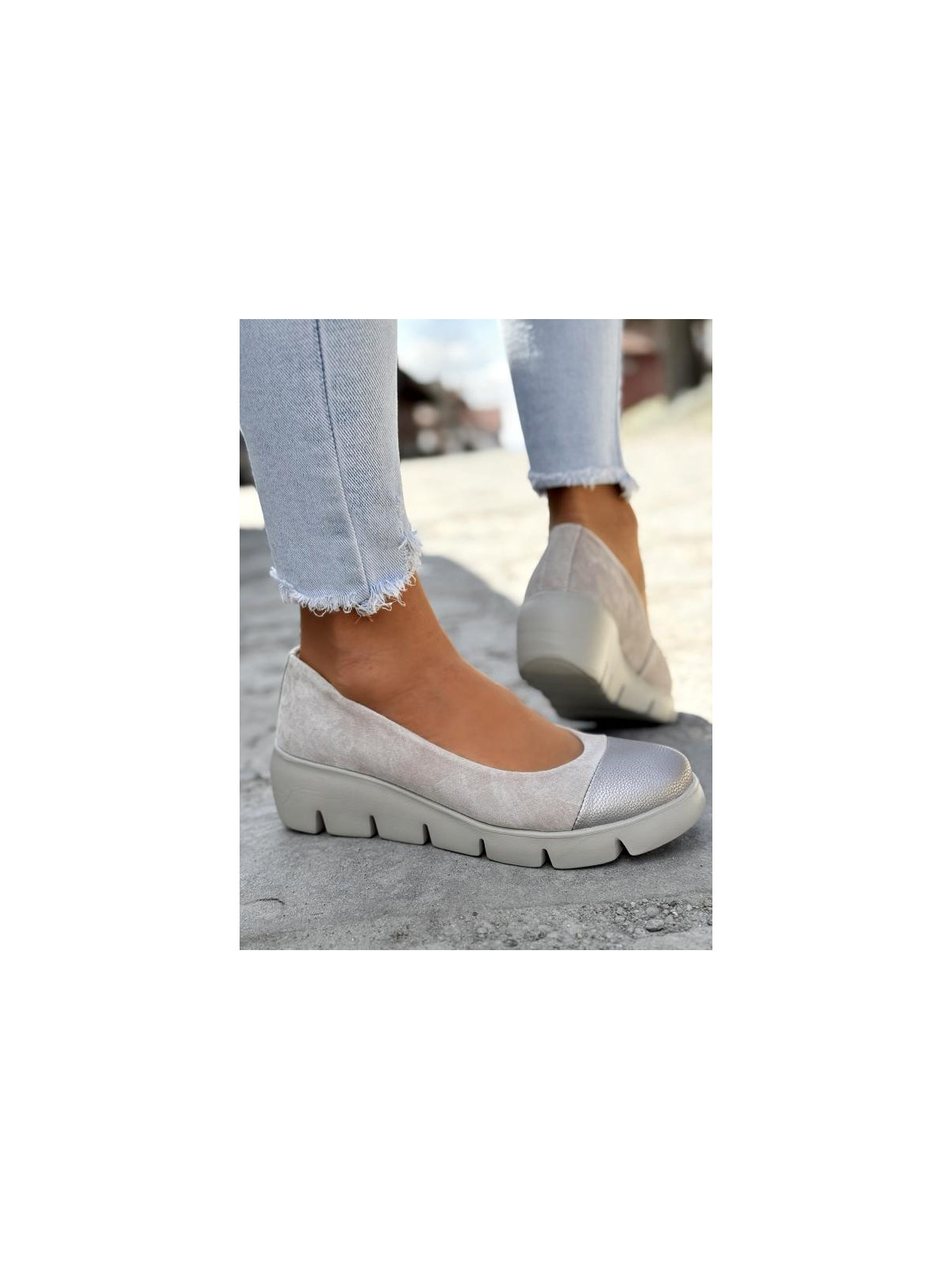 Baleriny ze skóry naturalnej