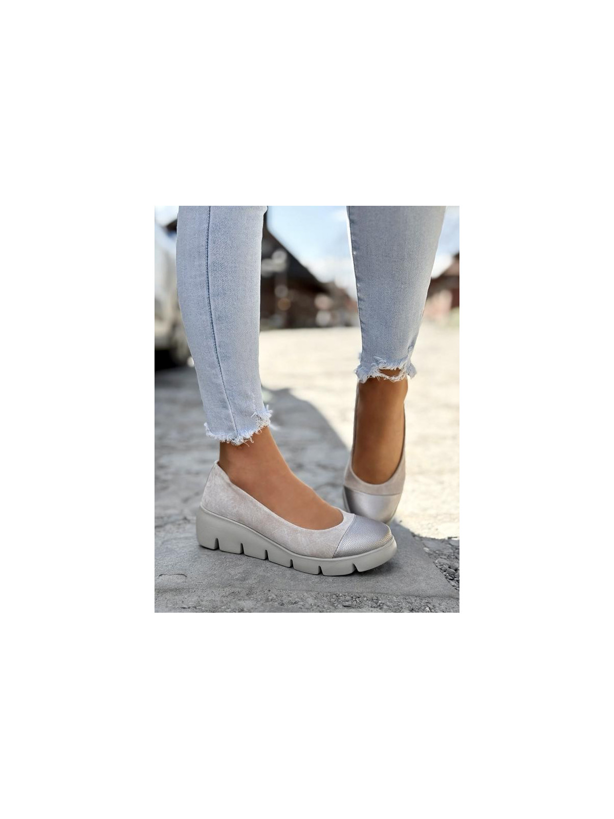 Baleriny ze skóry naturalnej