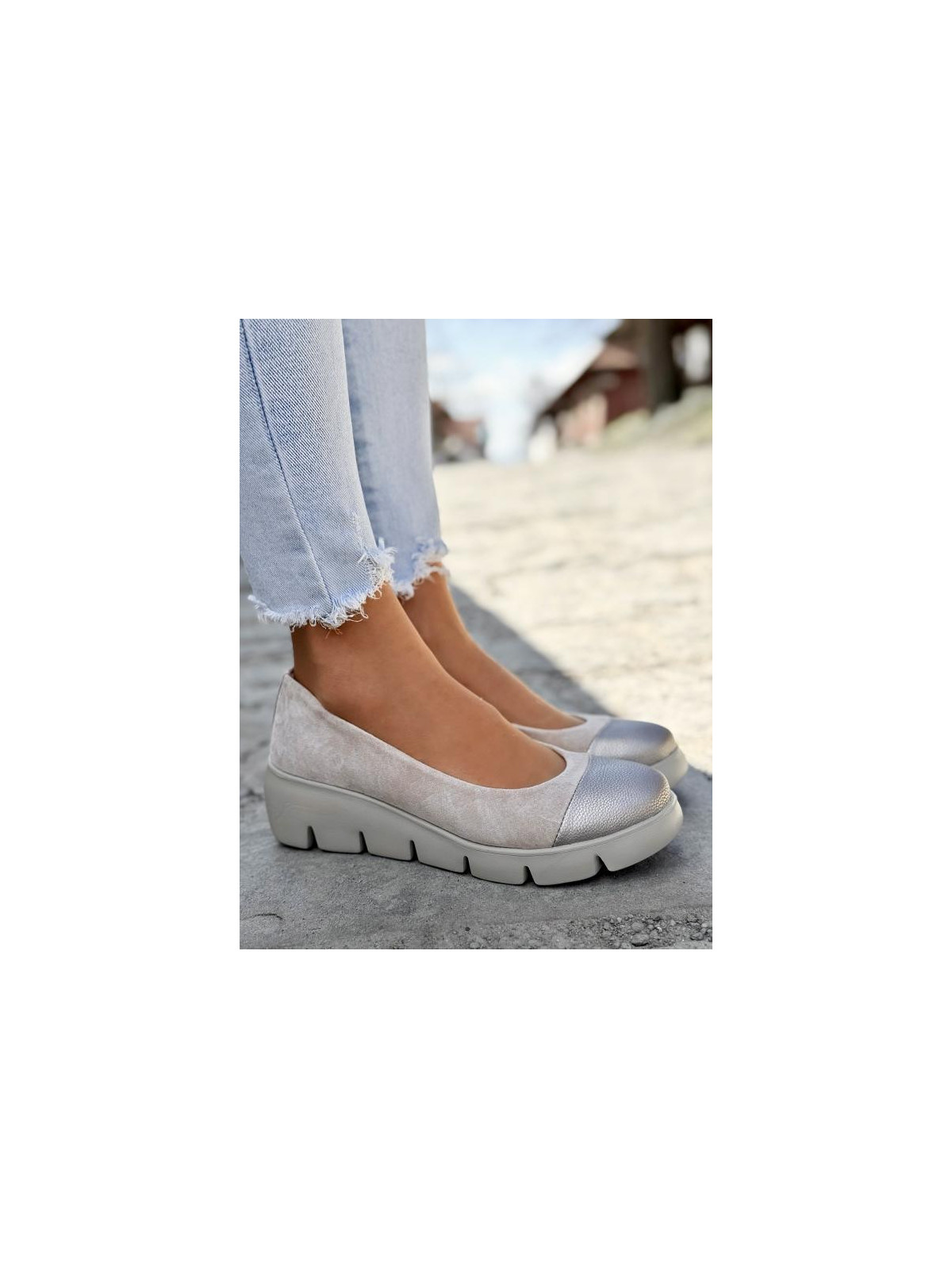 Baleriny ze skóry naturalnej