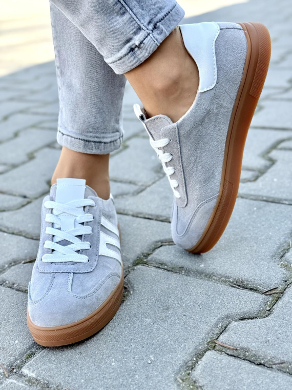 Sneakersy damskie ze skóry naturalnej