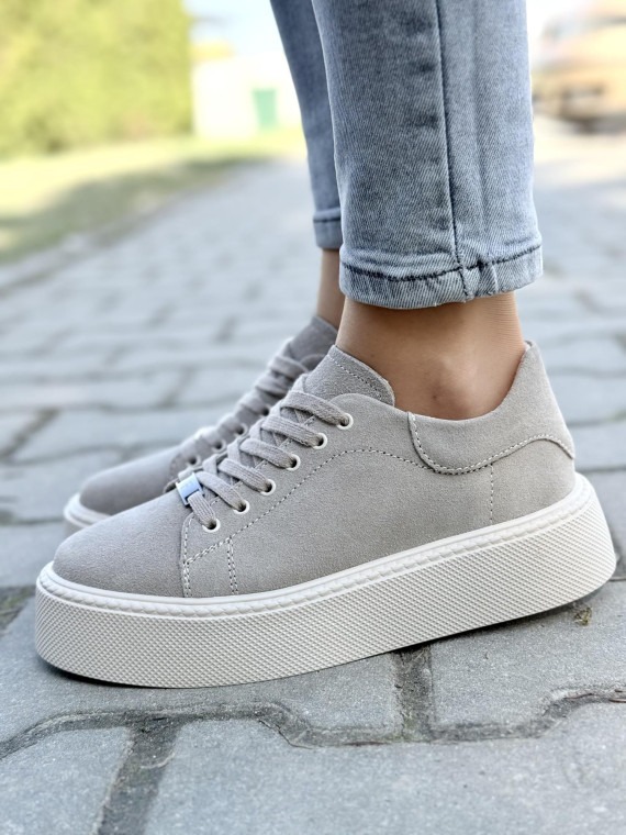 Sneakersy damskie ze skóry naturalnej