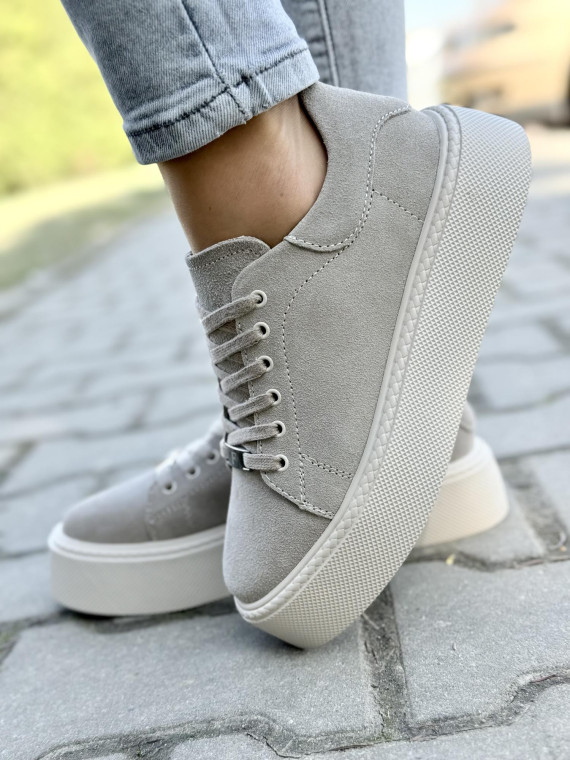 Sneakersy damskie ze skóry naturalnej