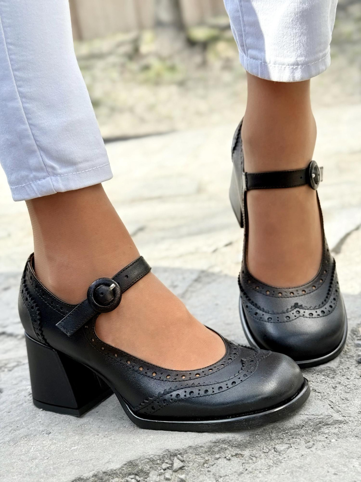 Półbuty damskie OLEKSY ze skóry naturalnej Polskiej produkcji