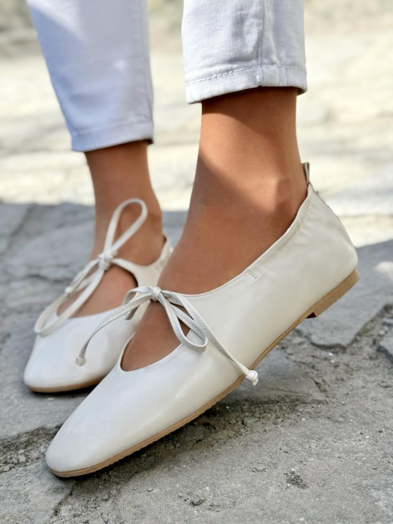 Balerinki ze skóry naturalnej OLEKSY Polskiej produkcji