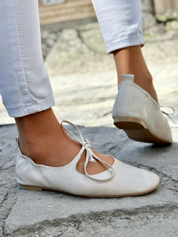 Balerinki ze skóry naturalnej OLEKSY Polskiej produkcji