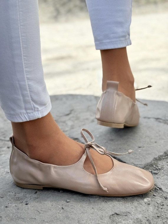 Balerinki ze skóry naturalnej OLEKSY Polskiej produkcji