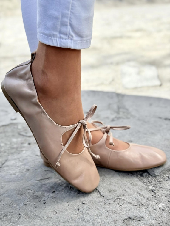 Balerinki ze skóry naturalnej OLEKSY Polskiej produkcji