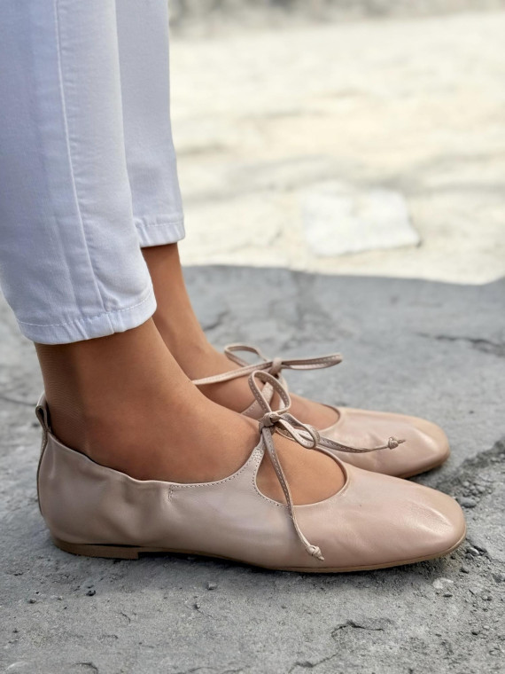 Balerinki ze skóry naturalnej OLEKSY Polskiej produkcji