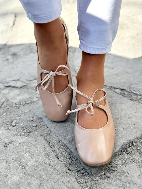 Balerinki ze skóry naturalnej OLEKSY Polskiej produkcji