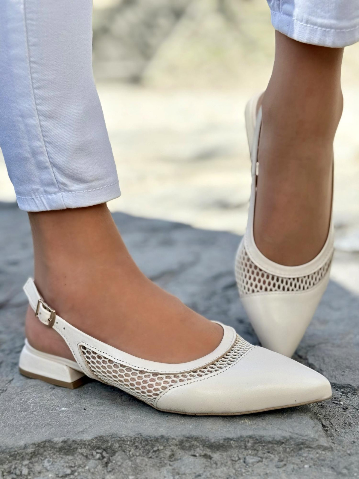 Sandałki damskie OLEKSY ze skóry naturalnej Polskiej produkcji