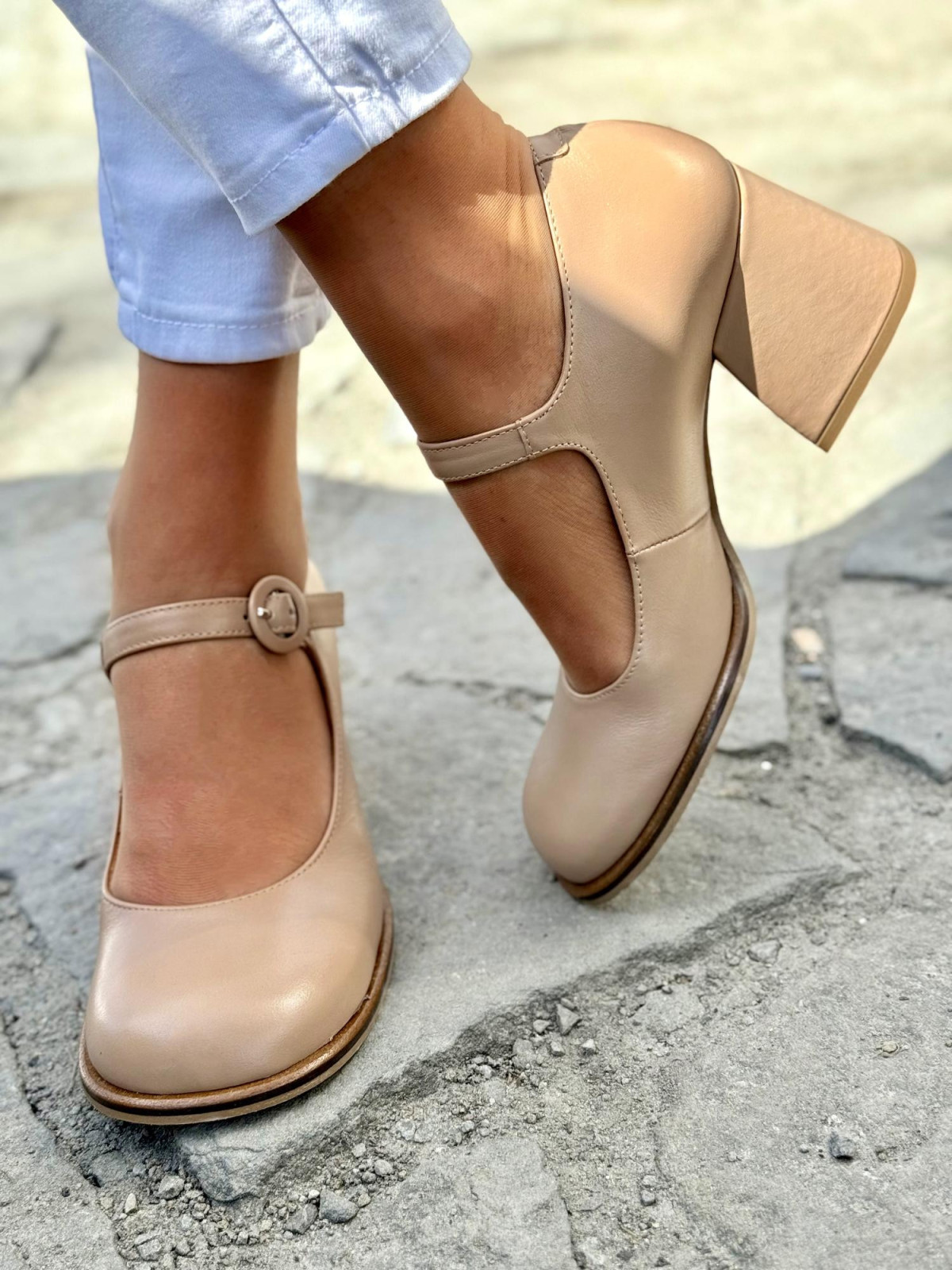 Półbuty damskie OLEKSY ze skóry naturalnej Polskiej produkcji