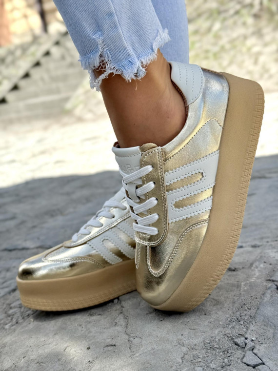 Sneakersy damskie OLEKSY ze skóry naturalnej Polskiej produkcji