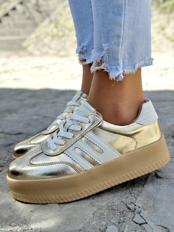 Sneakersy damskie OLEKSY ze skóry naturalnej Polskiej produkcji